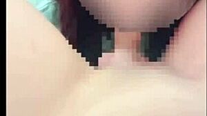 Wow, Cute Girlfriend Deepthroats Boyfriend's Cock In Bedroom Homemade Video!