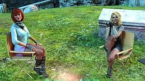 Name88s triangle 10 - hot threesome with red head asian and cute blonde