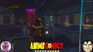 Spider man encounters the prostitute in the city