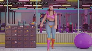 Sombra Brigitte'le spor salonunda antrenman yapıyor