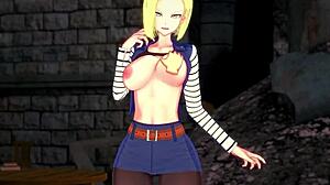 安卓18号吸吮和不同姿势被操POV龙珠Z第一部分