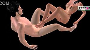 An Animated Porn Video Of An Indian Bhabhi Giving Footjob To A Japanese Man In Two Different Positions