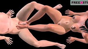 An Animated Porn Video Of An Indian Bhabhi Giving Footjob To A Japanese Man In Two Different Positions