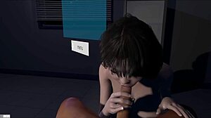 Sexy Vam Japanese Girl Performs Blowjob And Handjob In Hentai Game