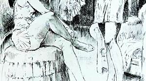 Detailed Vintage Erotic Art Animations