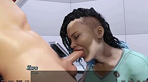 Intense Space Blowjob by Vitiligo Girl Stranded