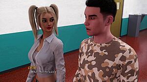 being a dik 245 with petite blonde kissing in public