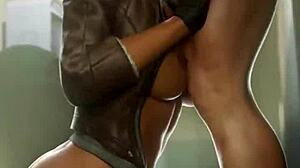 朱莉跳舞艾莉克斯深喉史莱姆女孩，同时操秃头小穴赛洛克在合辑中