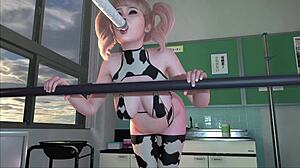 The Gain Trials 06 - Lactating Big Tits Red Head College Girl Gets Massive Orgasm After I Fuck Her Hard