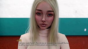 Does the innocent busty blonde virgin beg you not to be mad in being a dik 244?