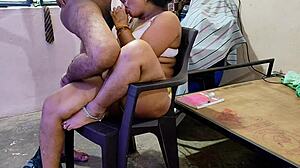 Indian desi woman takes big cock in doggystyle hardcore sex with hindi audio