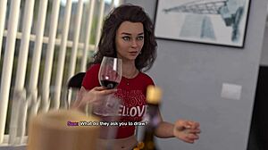 My Bimbo Dream 07 - Spill Water on Stepmom's Shirt to See Massive Fake Tits!