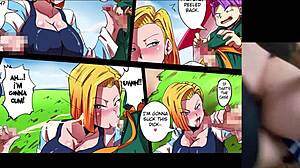 Viendo Porno De La Androide 18 Con Mi Madrastra Mientras La Follo