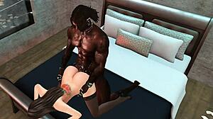 娃娃娃吞下巨大黑鸡巴深插 喷水高潮激烈机甲操