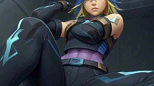 霓虹测试你的抵抗力：Valorant JOI 边缘控制，多重射精点和结局，在女主系列