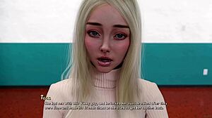 Does the innocent busty blonde virgin beg you not to be mad in being a dik 244?