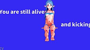 Elise performs exercise dance in anime ecchi