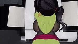 Goblin daughter voices her creampie cravings