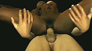 Intense Standing Fuck With Tattooed Black Girl In Anal Action And Big Tits Displayed