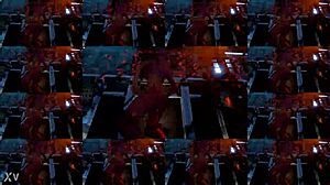 Intriguing 3D club dance