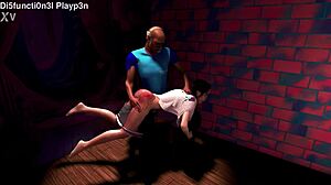 梅洛迪的第一次打屁股惩罚 在尿布恋物