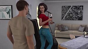 My Bimbo Dream 07 - Spill Water on Stepmom's Shirt to See Massive Fake Tits!