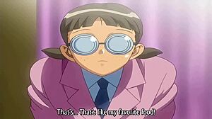 Bunny hooker in uniform gets hardcore anal fucking by business men in intense hentai scene