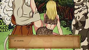 Maya fingers her pussy in forbidden fruit hentai scene