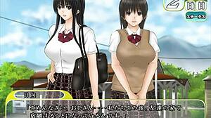 夏、めいと。 我得到了坏结局哈哈 但偷窥了侄女，色情游戏Ecchi变态揭示。