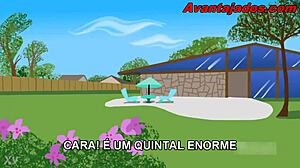 卡通同性 interracial 与园丁