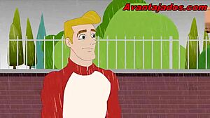 Gay blowjob in the park