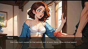 Farmer taboo kink hentai game episode one massive cock grows in front of step sisters