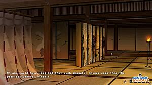 in episode 15, the demon of ignorance rims and milks the general's cock in half-demon shinobi