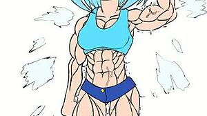 Fubuki肌肉增长与灵活宝贝穿着性感短裤和漂亮服装