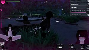 3 Metre Boyundaki Kız Manaka Gece Parkında Gizlice Gösteriyor