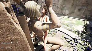 the ancient obelisk awakened and began actively fucking lara 3d hentai game animation
