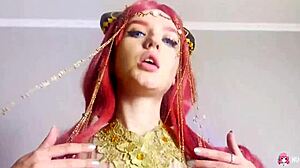 Redhead girl Sunako K moans softly