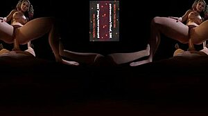 couple enjoys vr pov in paraguayan butterfly position with eye contact