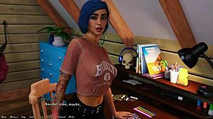 Being A Dik 205: Talking To Busty Pierced Blue Hair Grunge Girl About Feelings 😍