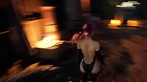 Petite Girl Shocked by Giant Cock Destroying Pussy and Ass in 3D Hentai Game