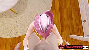 Tsukada air hostess serves big dick with handjob and blowjob