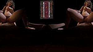 couple enjoys vr pov in paraguayan butterfly position with eye contact