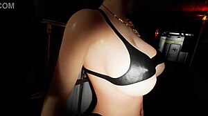 劳拉在船上为摄像头展示性感身体在3D汉化游戏动画。