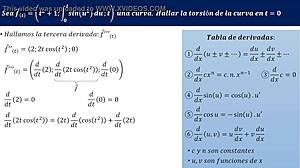 torsi�n de una curva - ejercicio 1