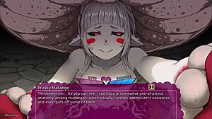 Monster Girl Ancilla Delivers Deepthroat Blowjob and Creampie.