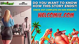 hot blonde nailing that job interview with interracial fun in comics 😏