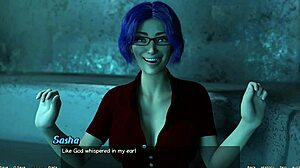 i'm straned in space 15 - date nite with hot blue haied milf