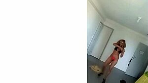 Cam show and stripping for a group of viewers