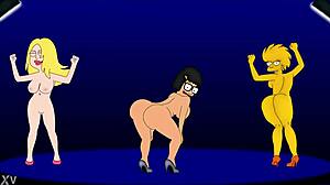 i remember rule 34 lisa simpson tina belcher amy wong dancing together in that fun animation