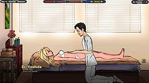 An Excited Masseur Caresses The Breasts Of An Innocent Girl